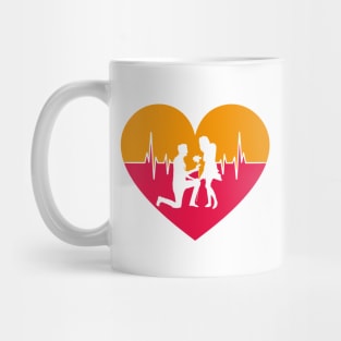 Propose from Love Heartbeat Mug